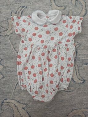 Lullaby Set pumpkin knit bubble. Size 12 m.